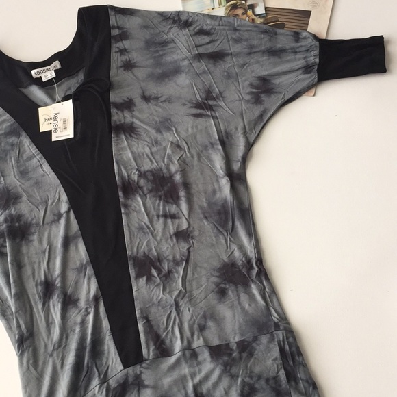  KENSIE dolman sleeved oversized midi dress - Picture 5 of 6